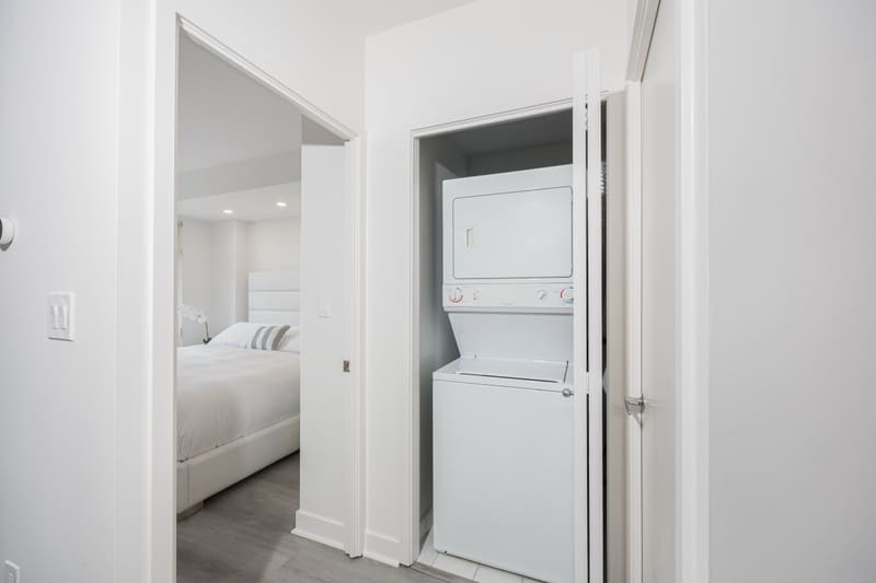 In-suite washer and dryer